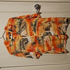 Orange Hawaiian Shirt